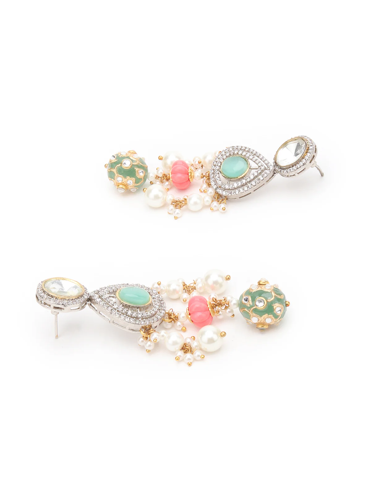 Odette Multicolored Alloy Jewellery Set For Women - Image 5