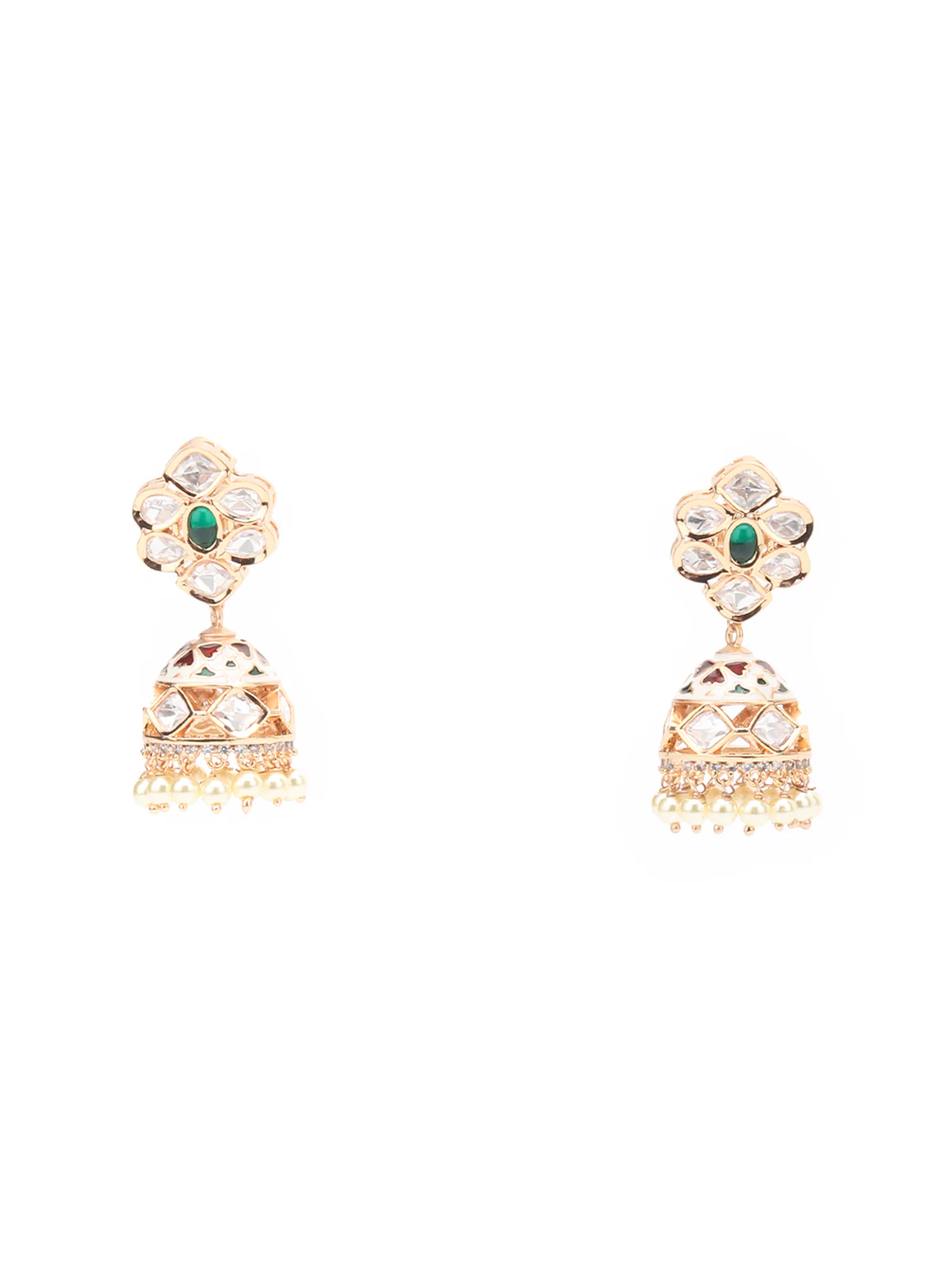 Odette Off White Layered Alloy Jewellery Set For Women - Image 5