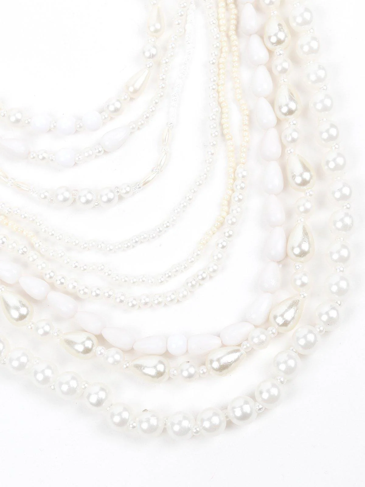 Odette Women White Beaded Necklace - Image 5