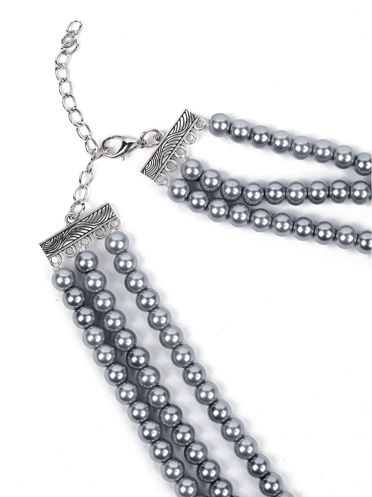 Odette Women Grey Metal Necklace - Image 6