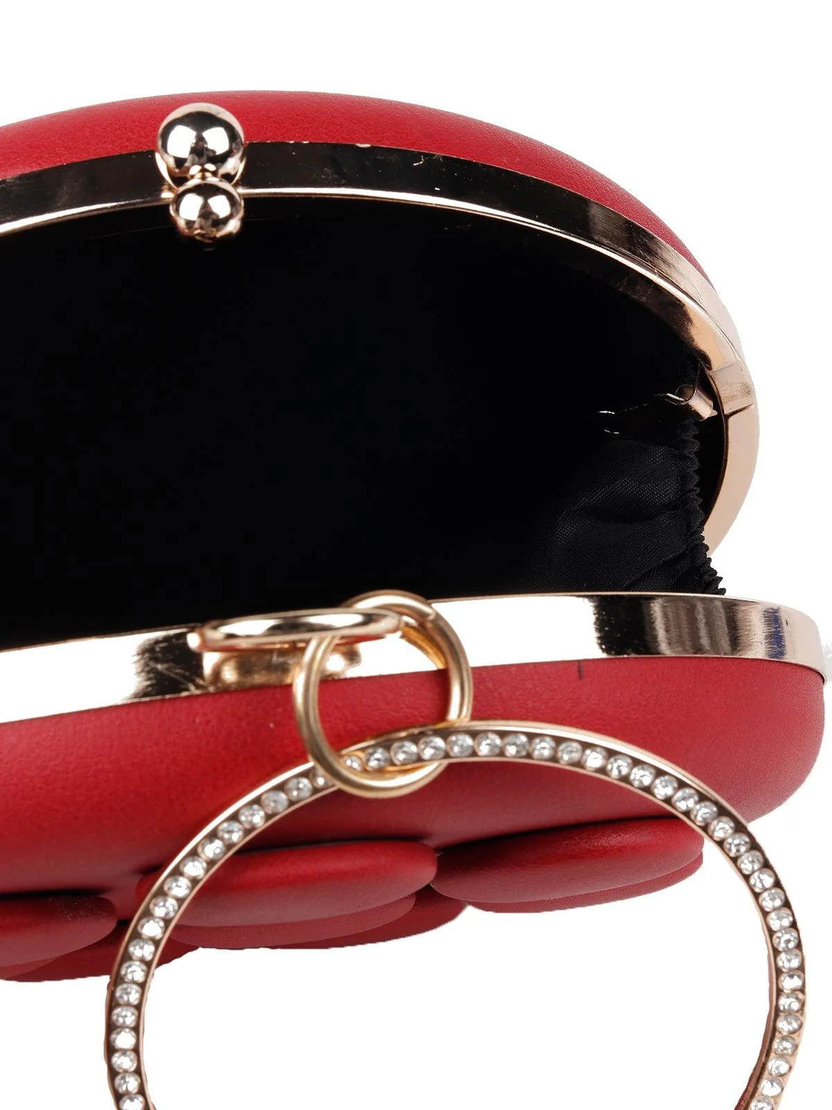Odette Women Red Solid Spherical Bag. - Image 6