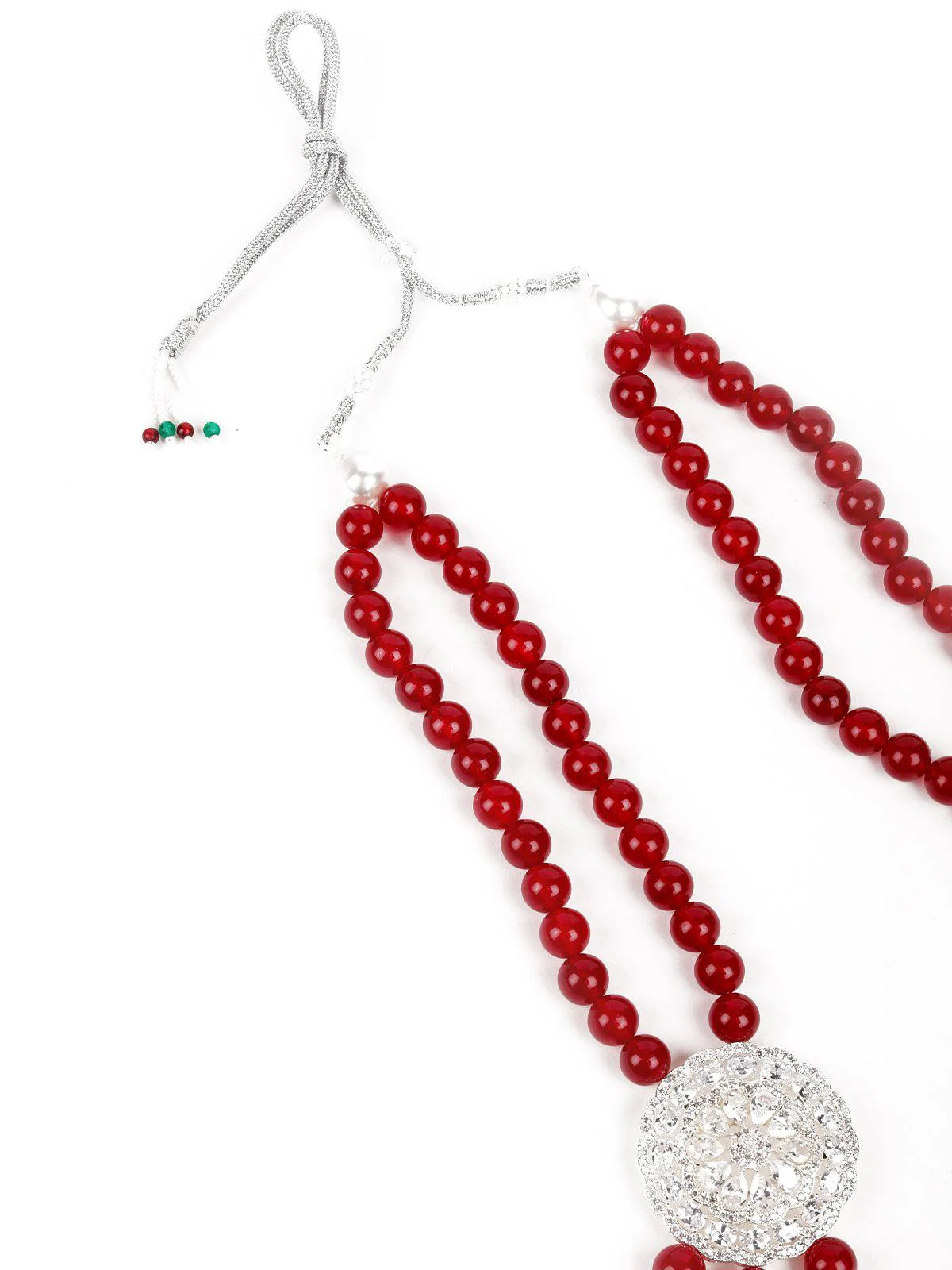 Odette Women Silver Beads Necklace Set - Image 6