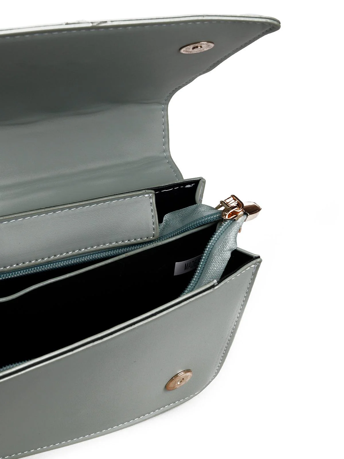 Odette Women Green Metal Handle Sling Bag - Image 7