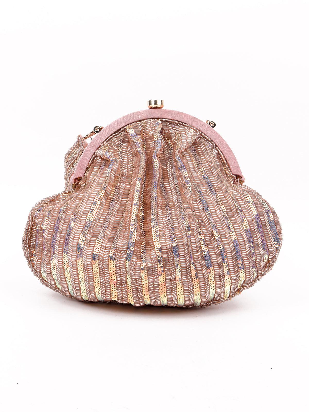 Odette Women Pink Potli Bag - Image 5