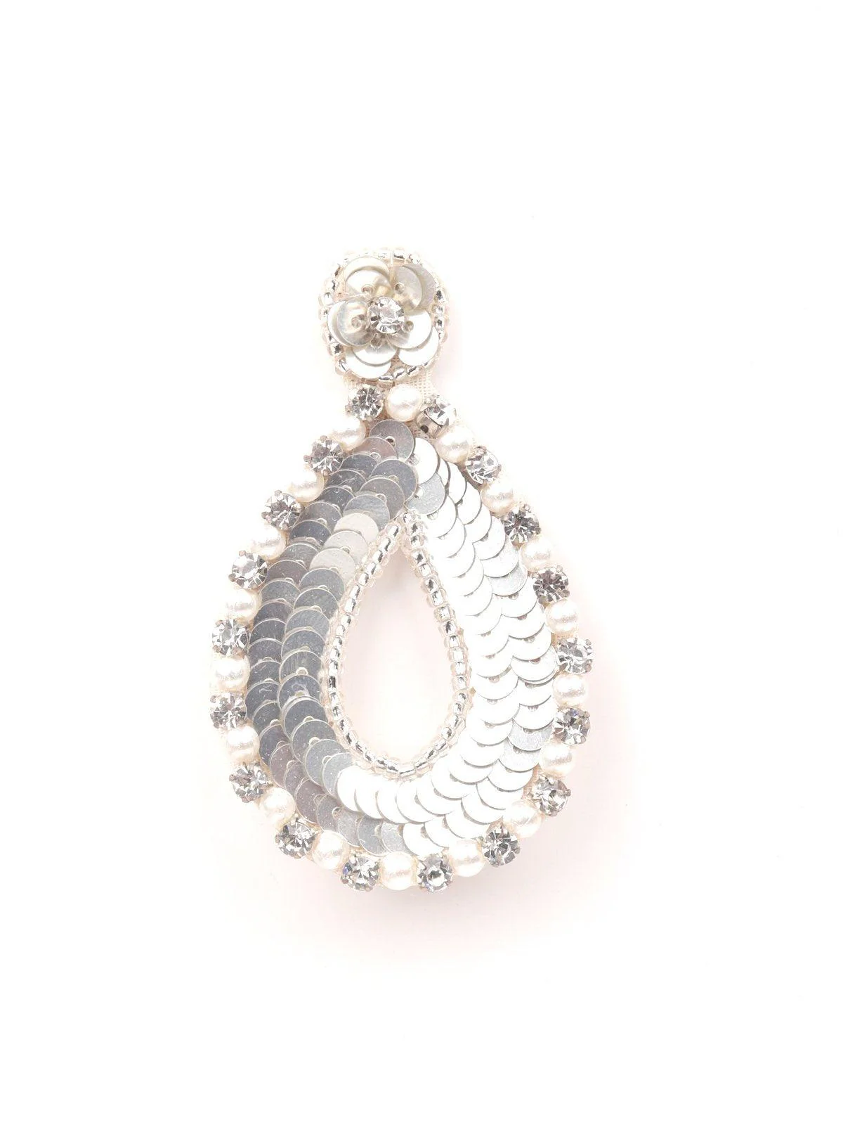 Odette Women Silver Metal Earrings - Image 5