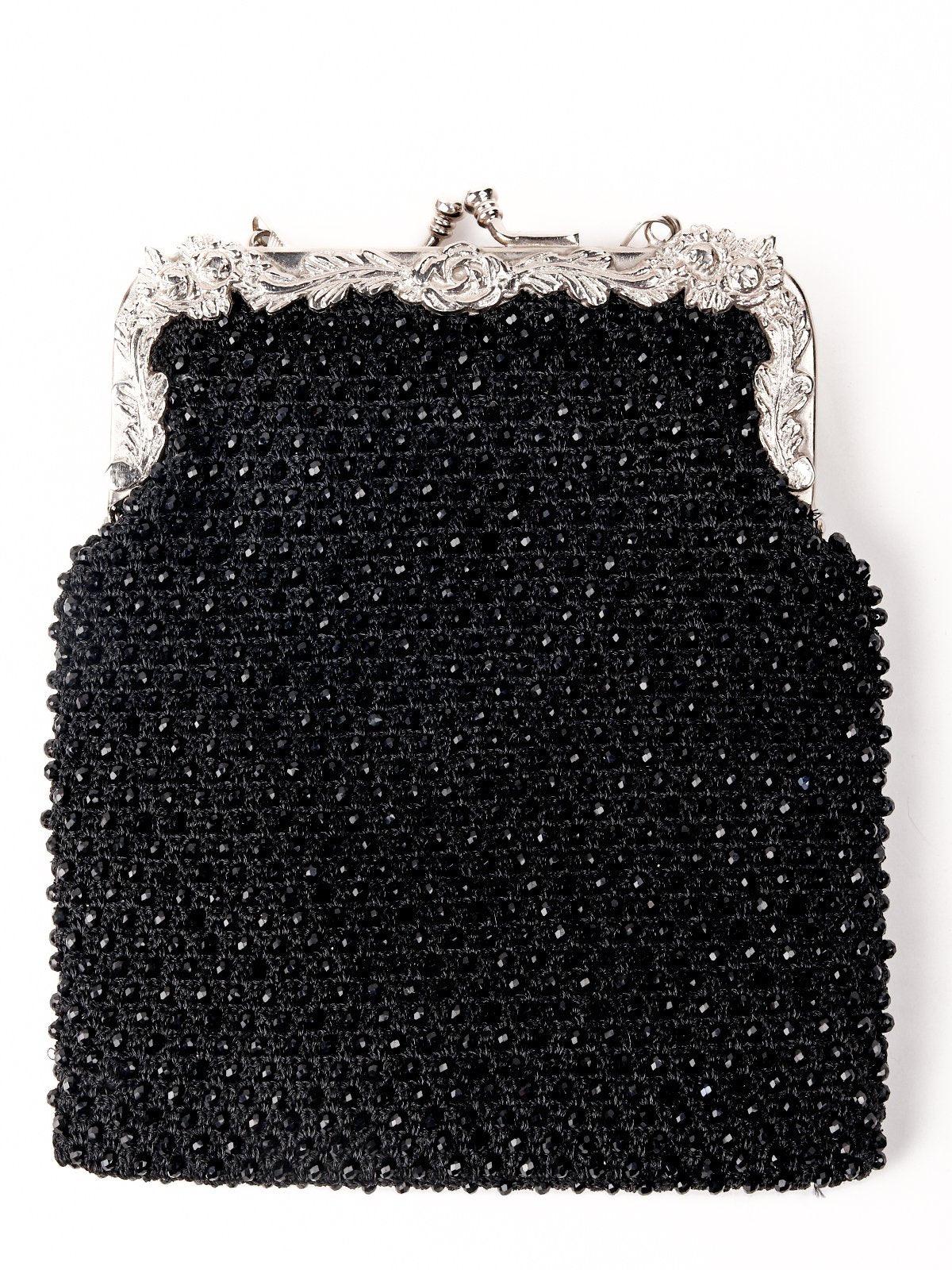 Odette Women Black Metal Sling Bag - Image 5