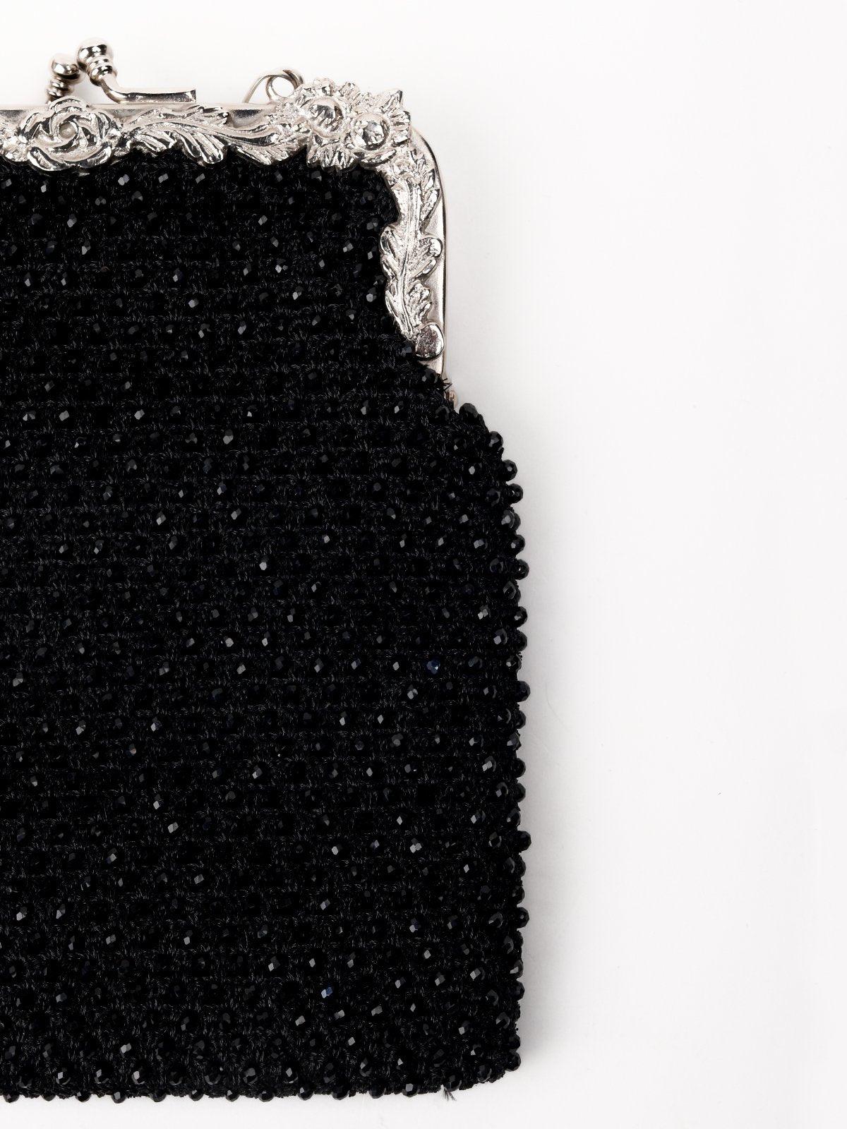 Odette Women Black Metal Sling Bag - Image 6
