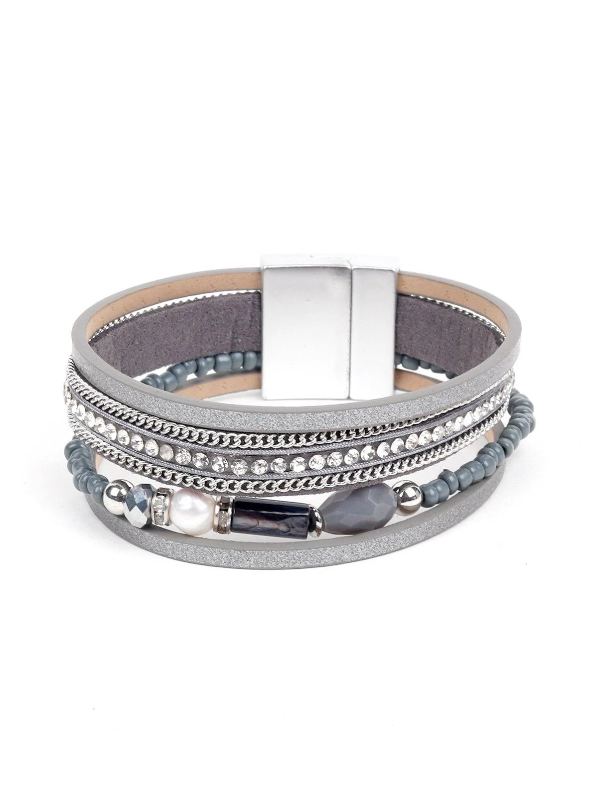 Odette Women Silver Metal Bracelet - Image 3