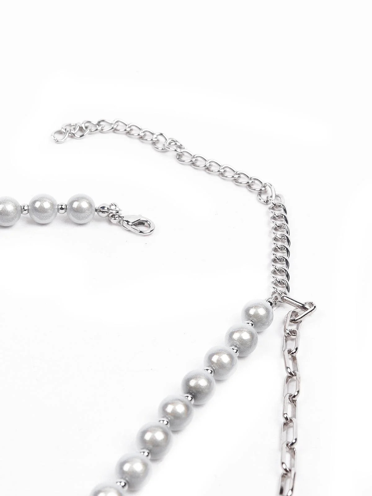 Odette Women Silver Metal Shaped Necklace - Image 5