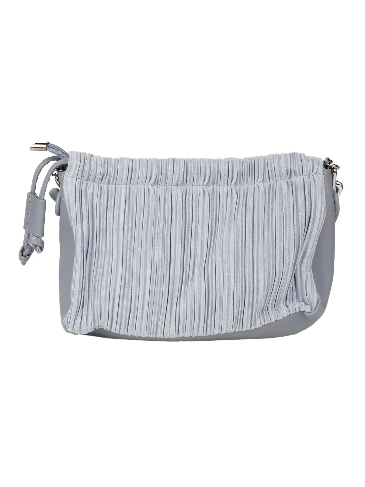 Odette Women Silver Metal Chain Hand Bag - Image 5