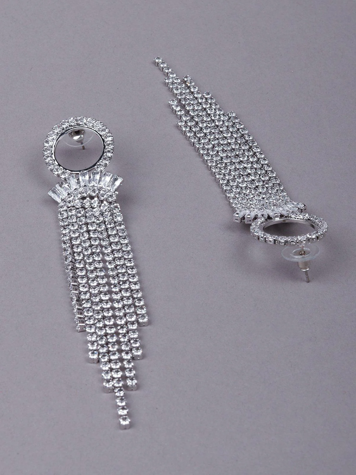 Odette Women Silver Metal Earrings - Image 6