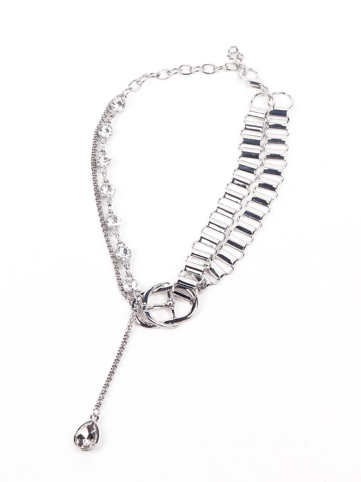 Odette Women Silver Designer Necklace - Image 3