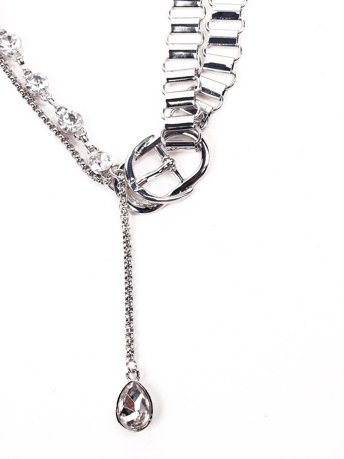 Odette Women Silver Designer Necklace - Image 6