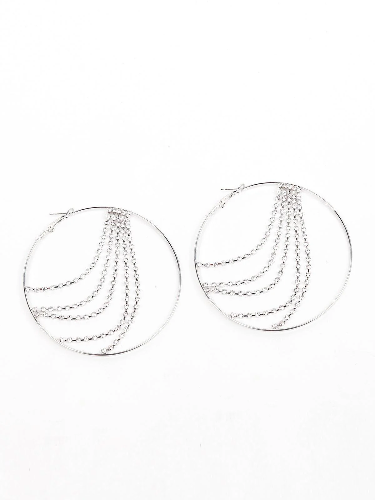Odette Women Silver Metal Earrings - Image 2