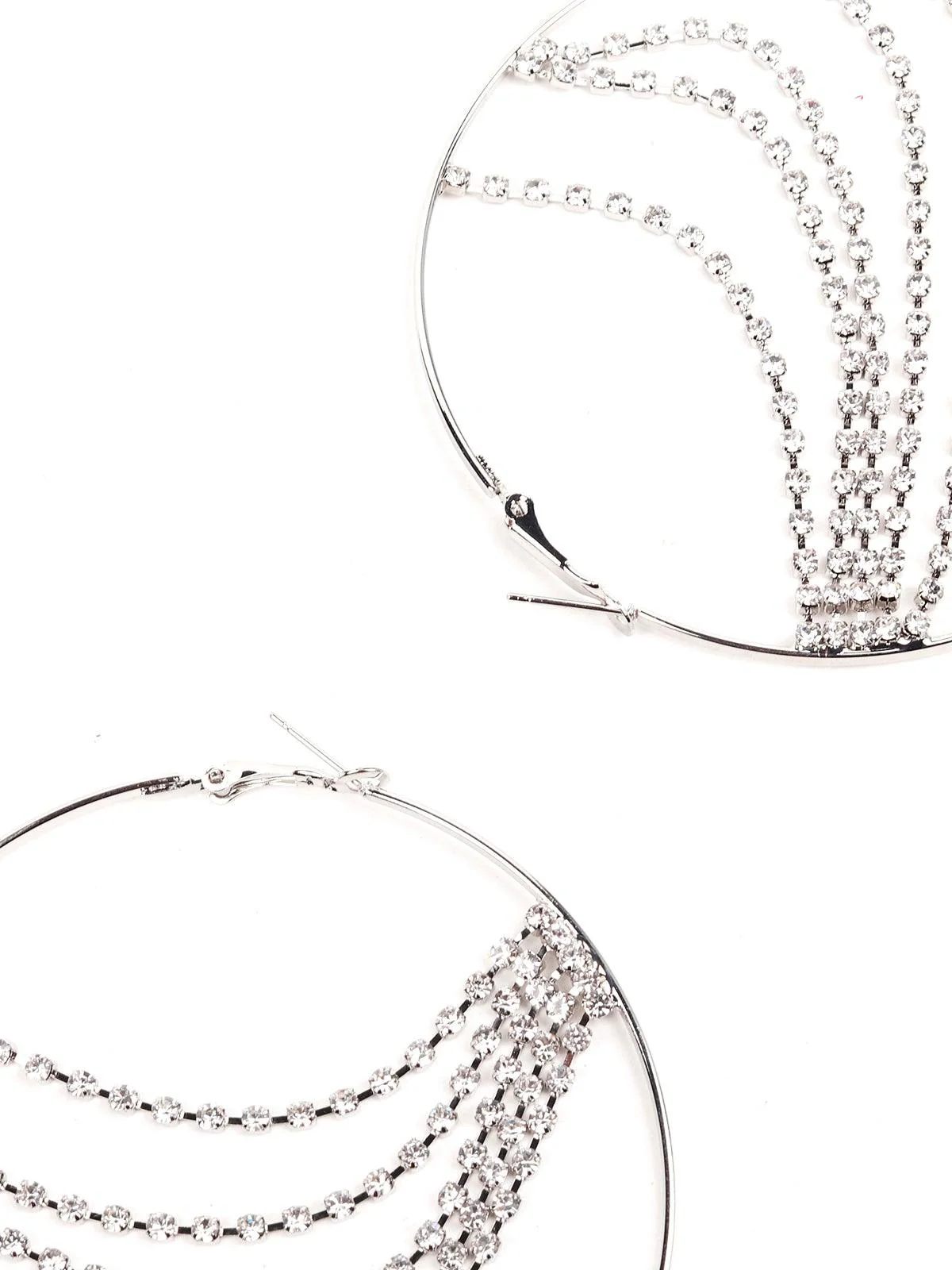 Odette Women Silver Metal Earrings - Image 4