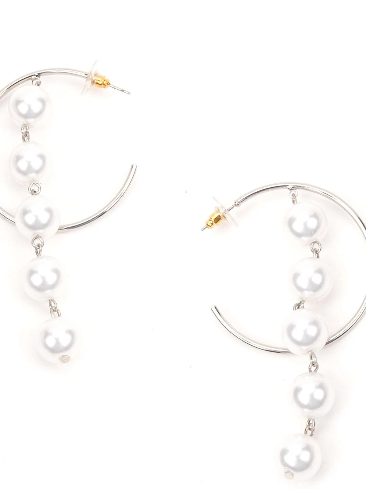 Odette Women Silver Metal Earrings - Image 4