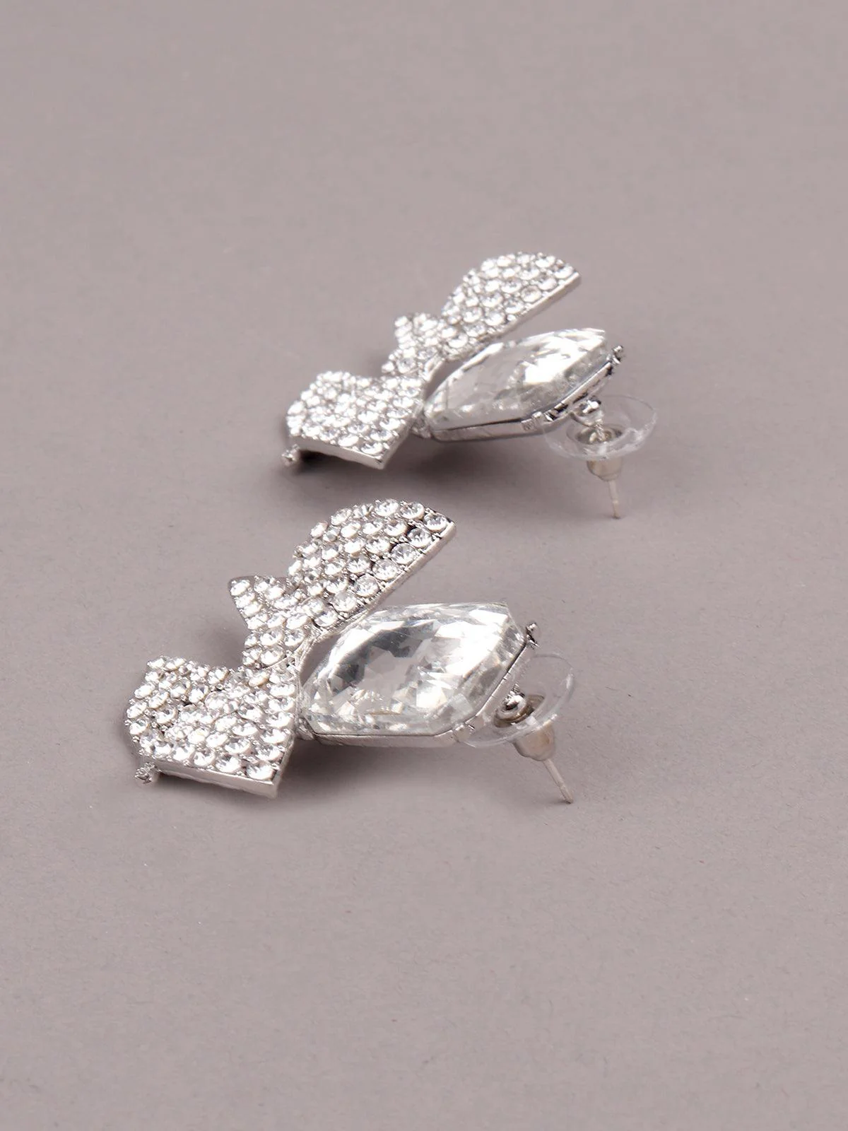Odette Women Silver Metal Earrings - Image 3