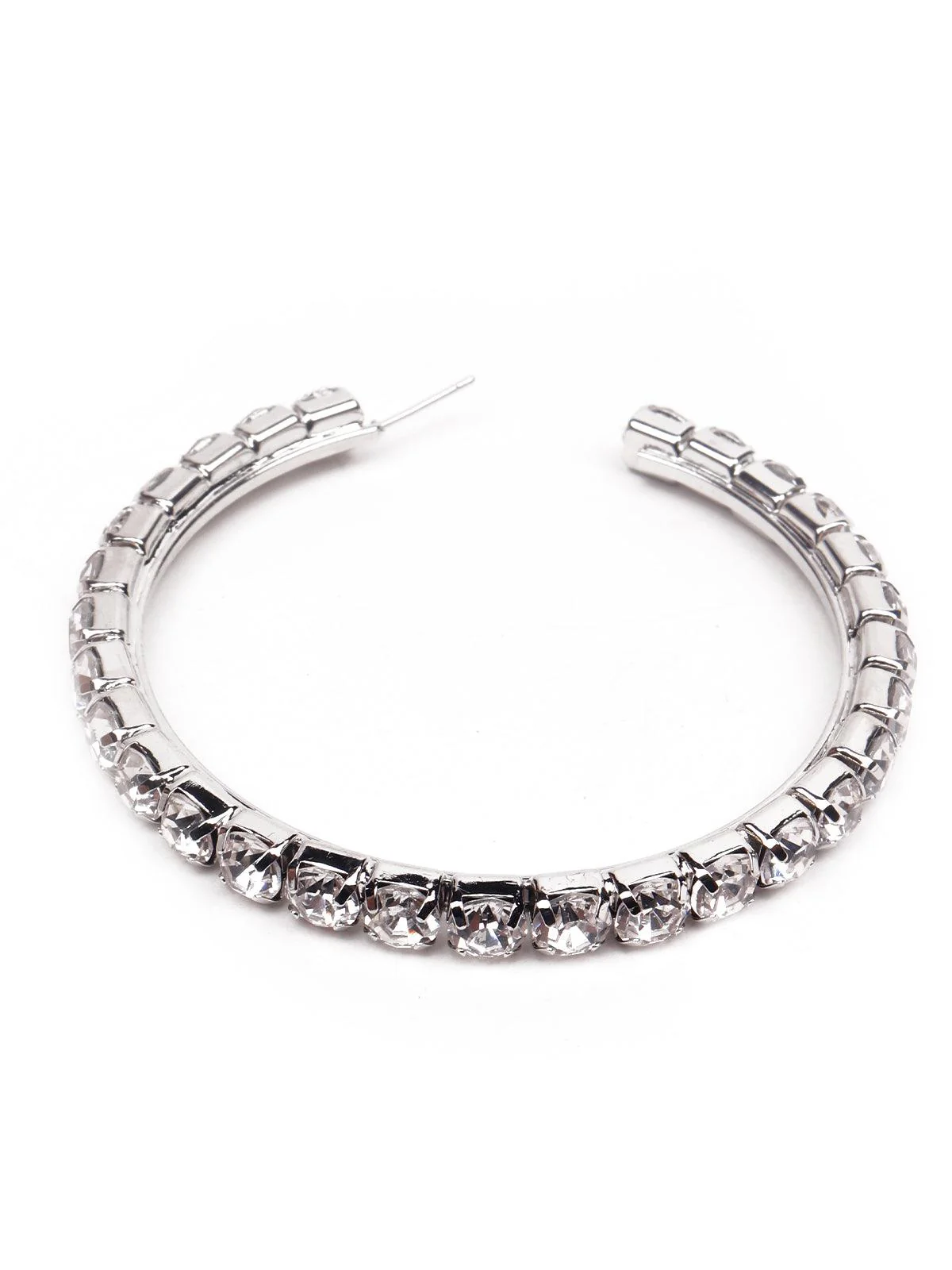 Odette Women Silver-Metal Hoop Earring - Image 5