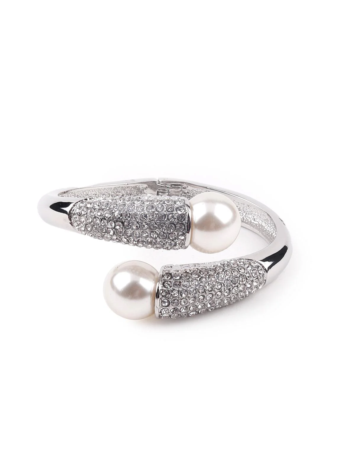 Odette Silver-Studded Kada Bracelet For Women - Image 3