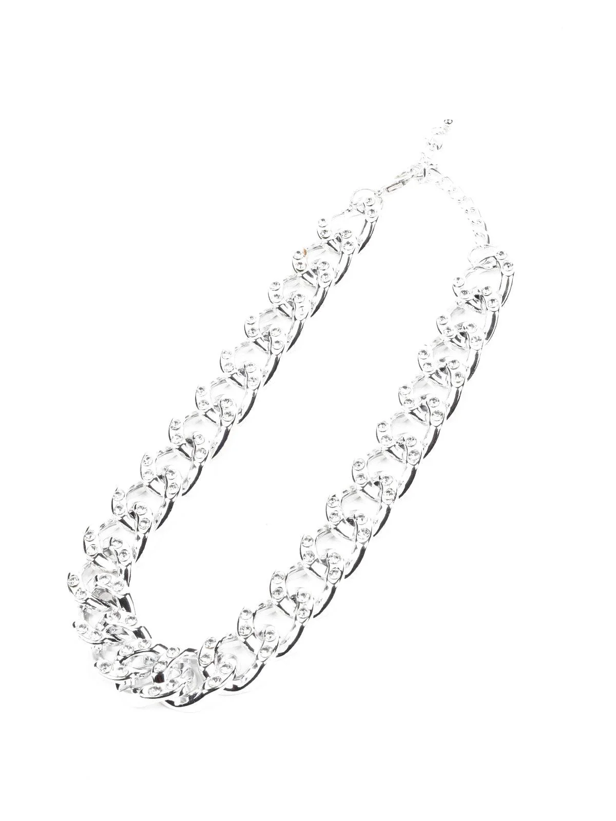 Odette Women Silver Metal Necklace - Image 4