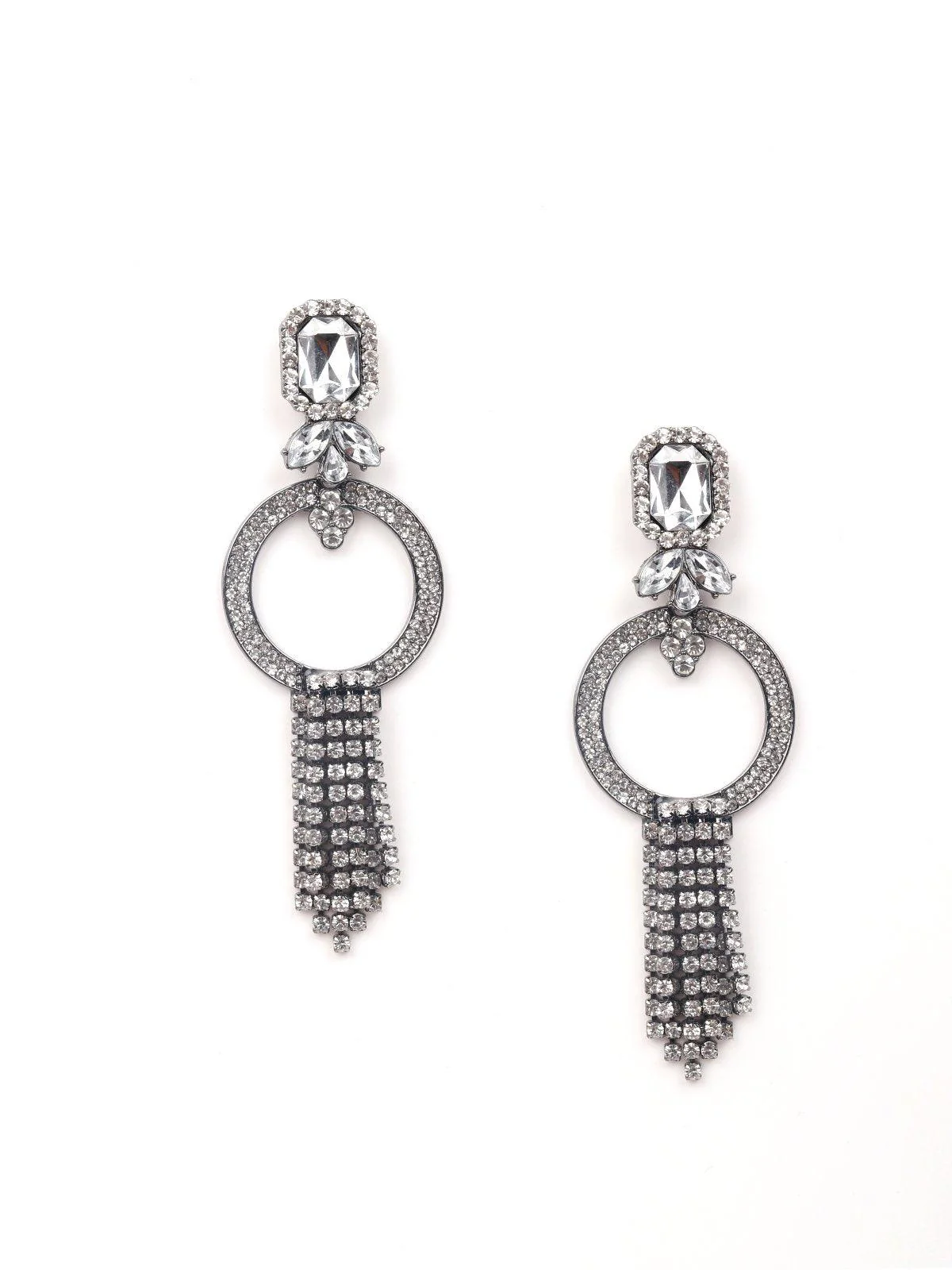Odette Women Silver Metal Earrings - Image 3