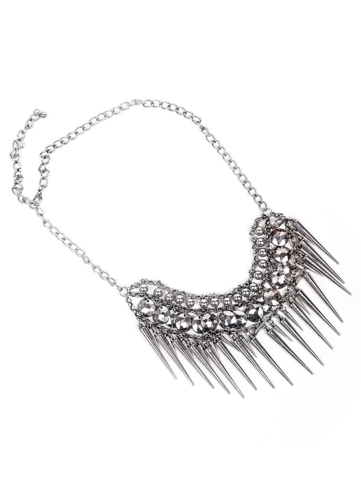 Odette Women Silver Metal Necklace - Image 4