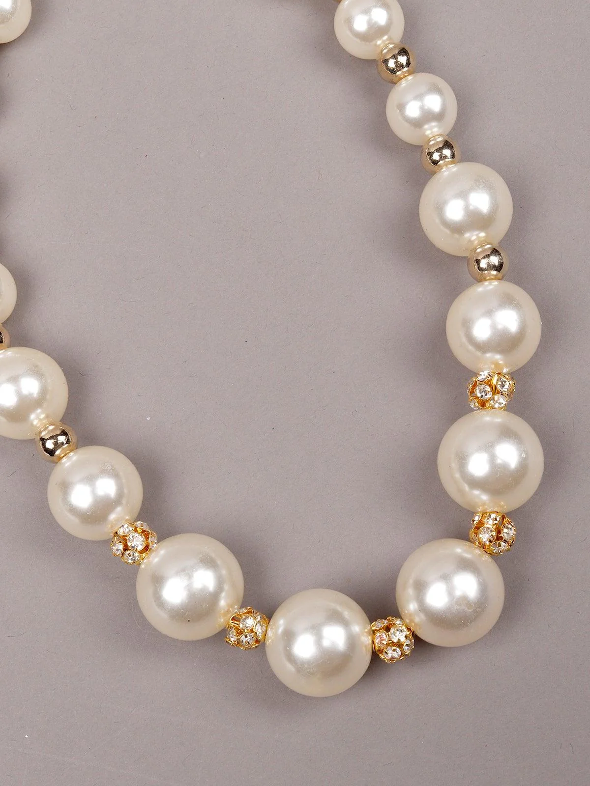 Odette Women White Metal Necklace - Image 5