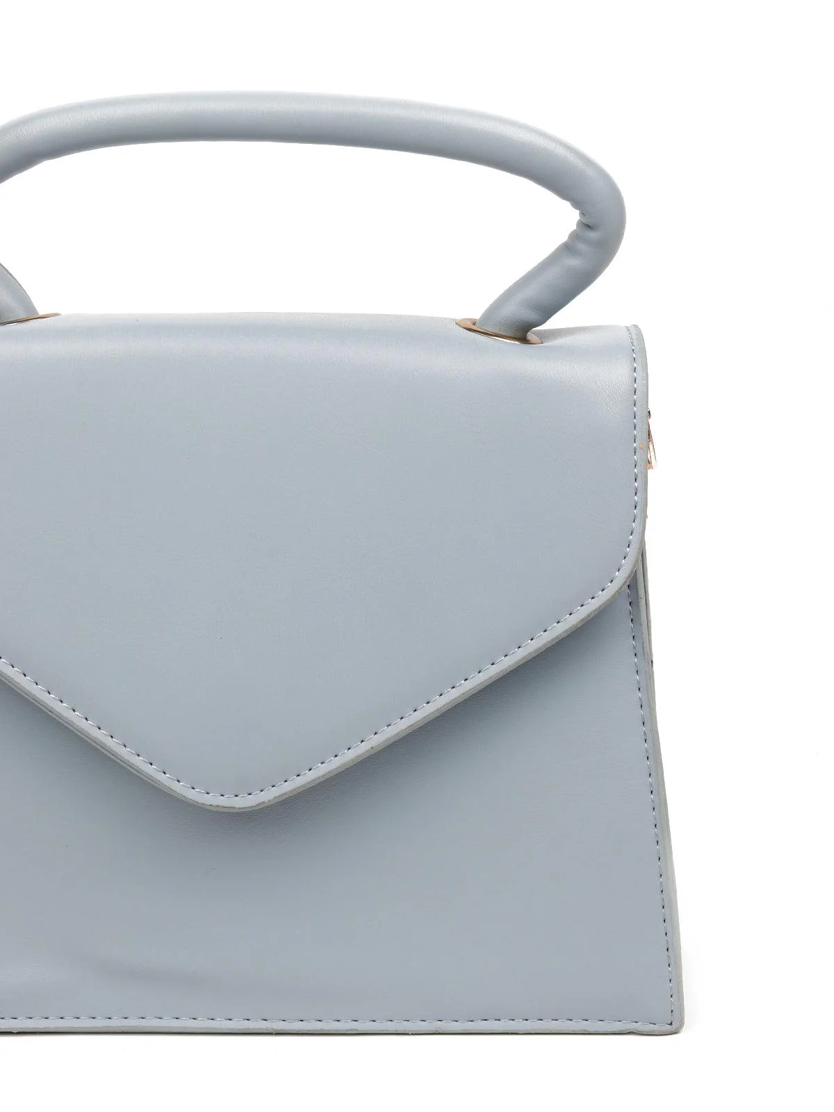 Odette Women Blue Metal Sling Bag - Image 6