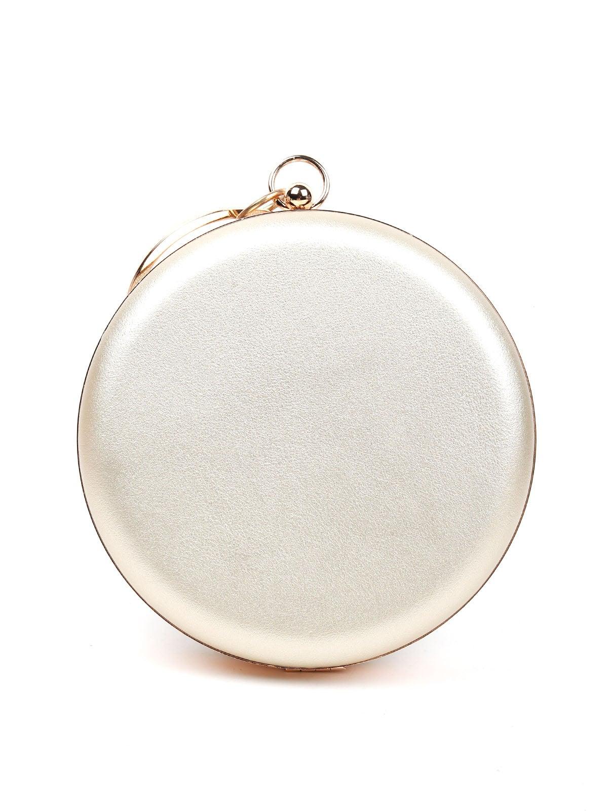 Odette Women Gold Clutch Bag - Image 4
