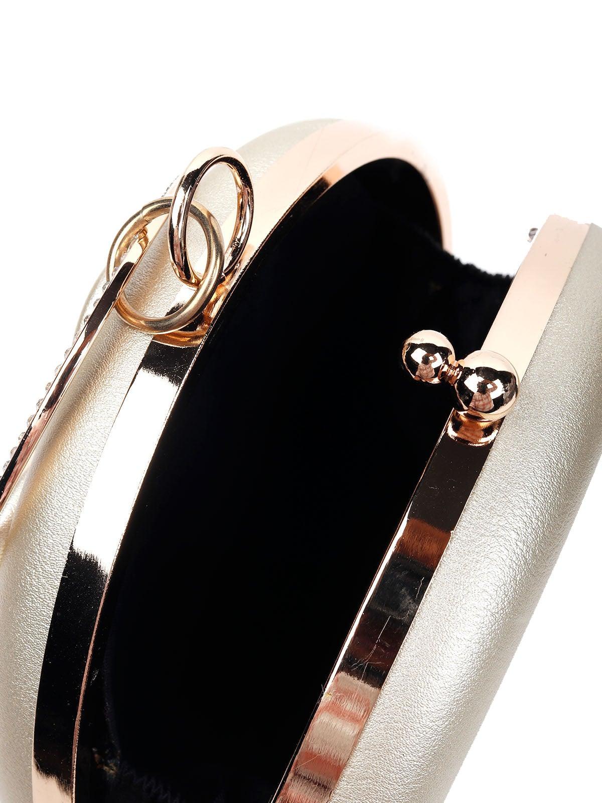 Odette Women Gold Clutch Bag - Image 6