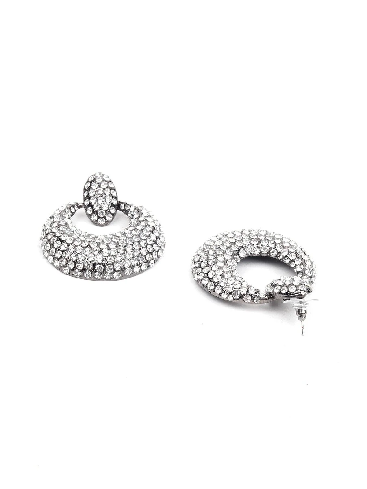 Odette Women Silver Metal Earrings - Image 5