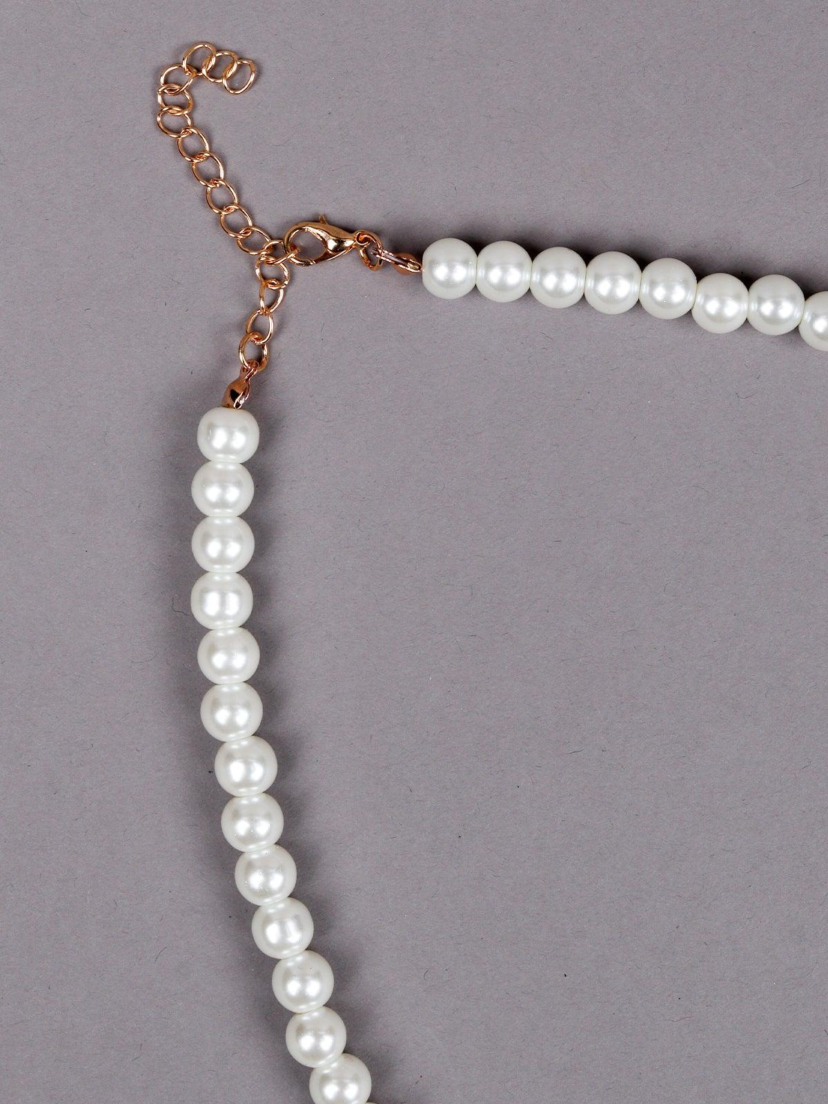 Odette Women White Metal Necklace - Image 6