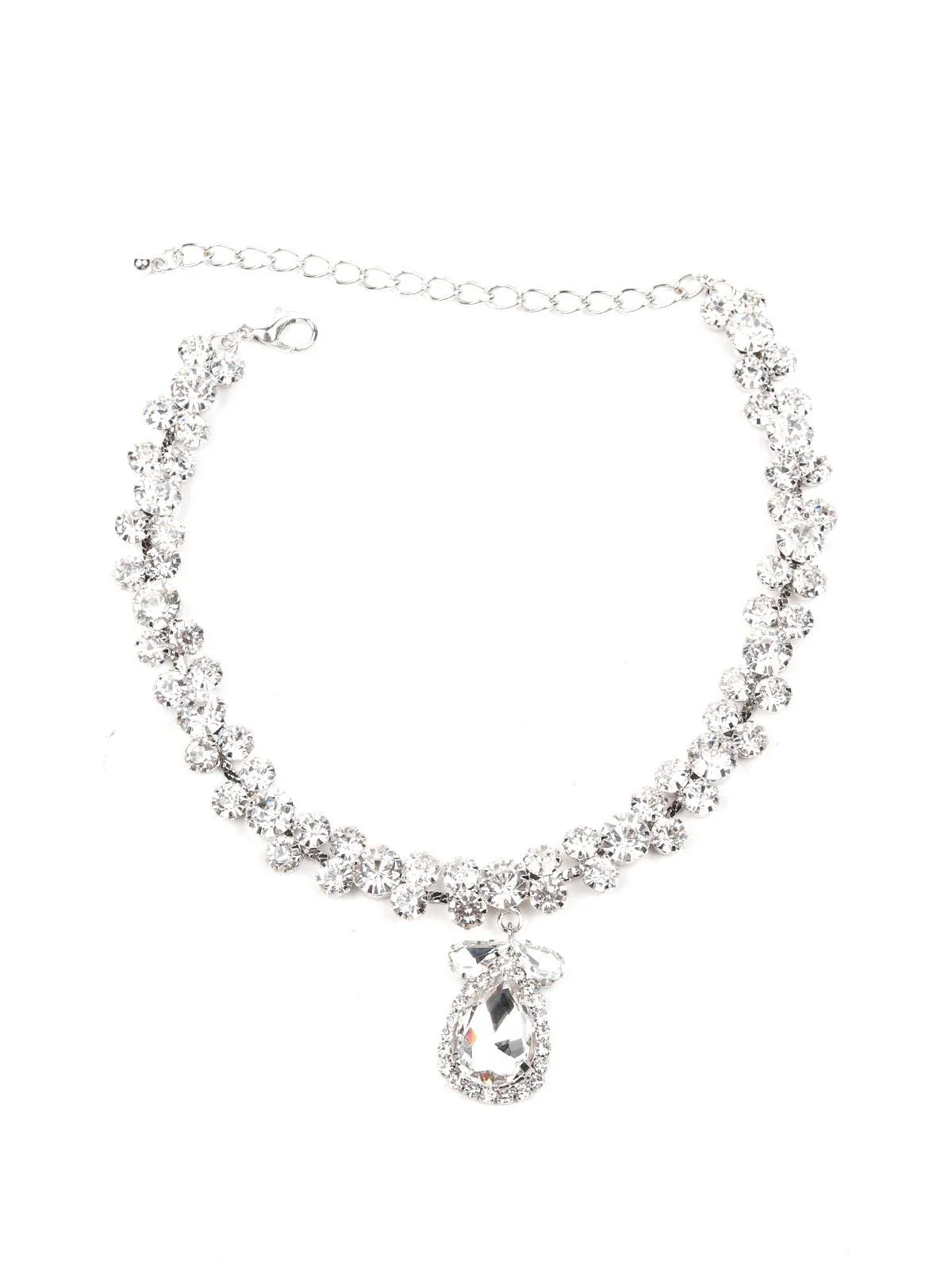 Odette Women Multicolour Metal Princess Necklace - Image 3