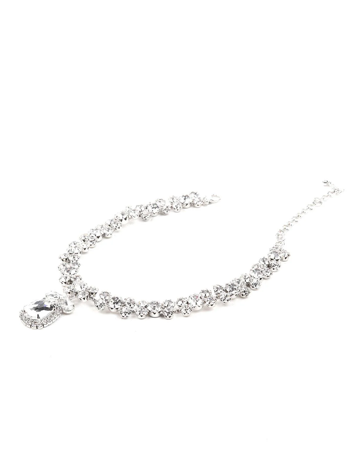Odette Women Multicolour Metal Princess Necklace - Image 4
