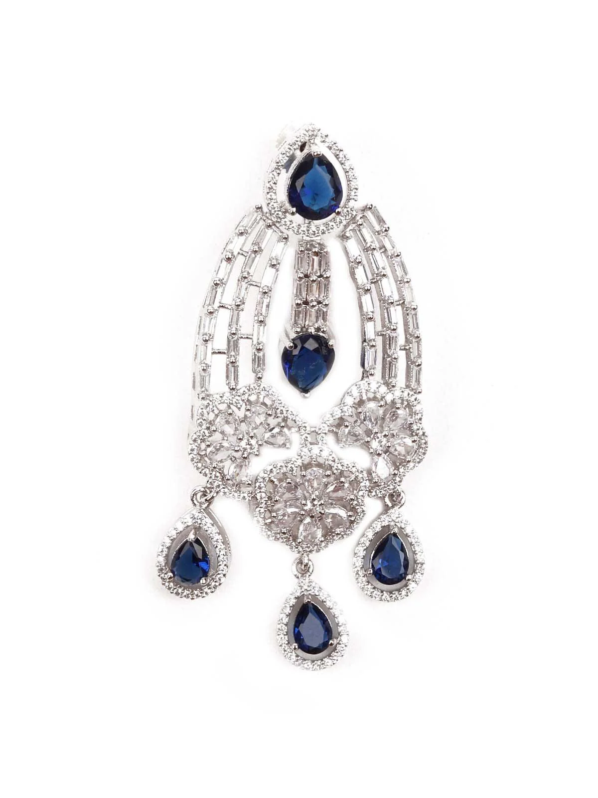 Odette Women Sparkling Diamond Studded Earrings - Image 5