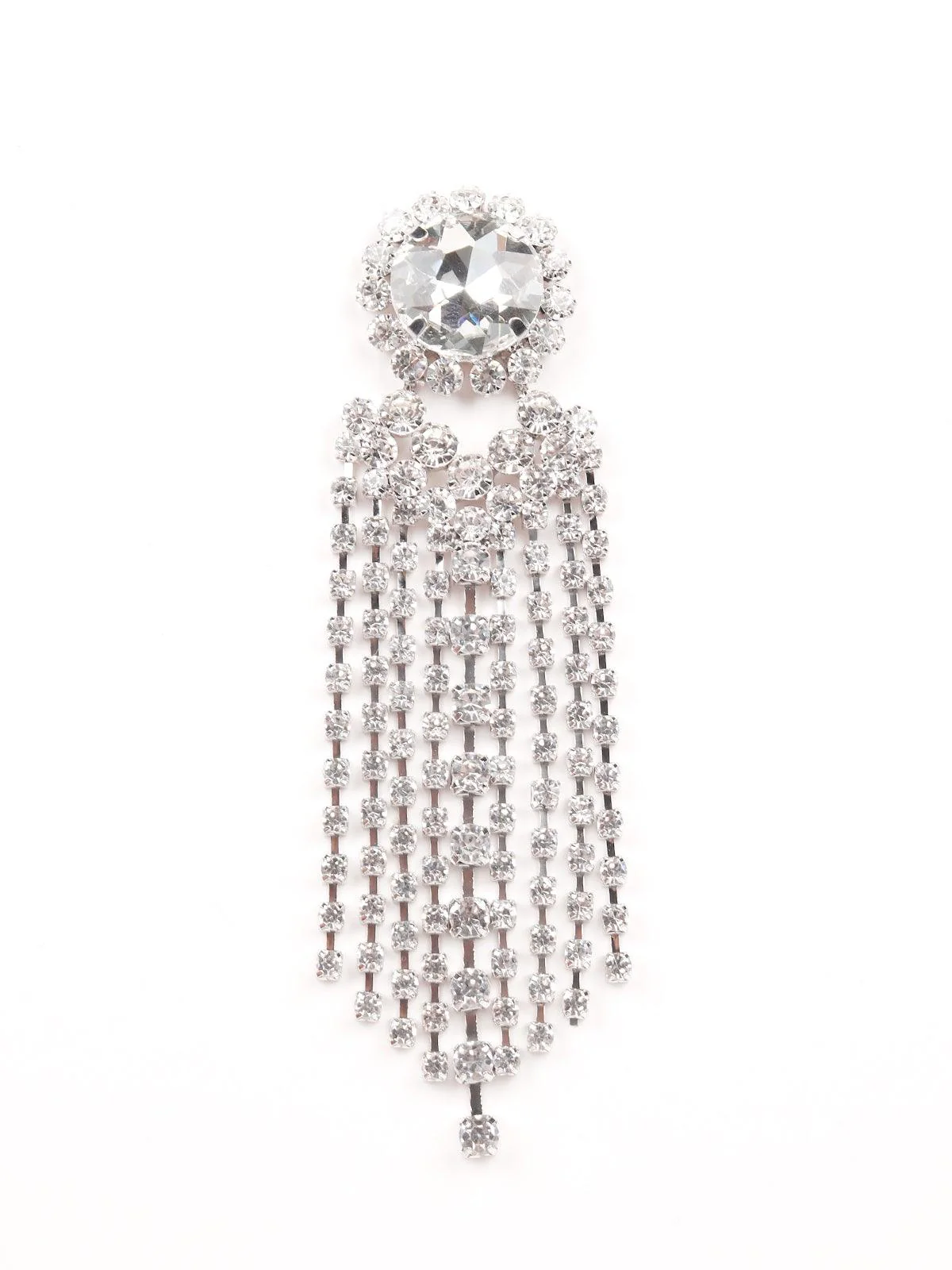 Odette Women Silver Metal Drop Earring - Image 4