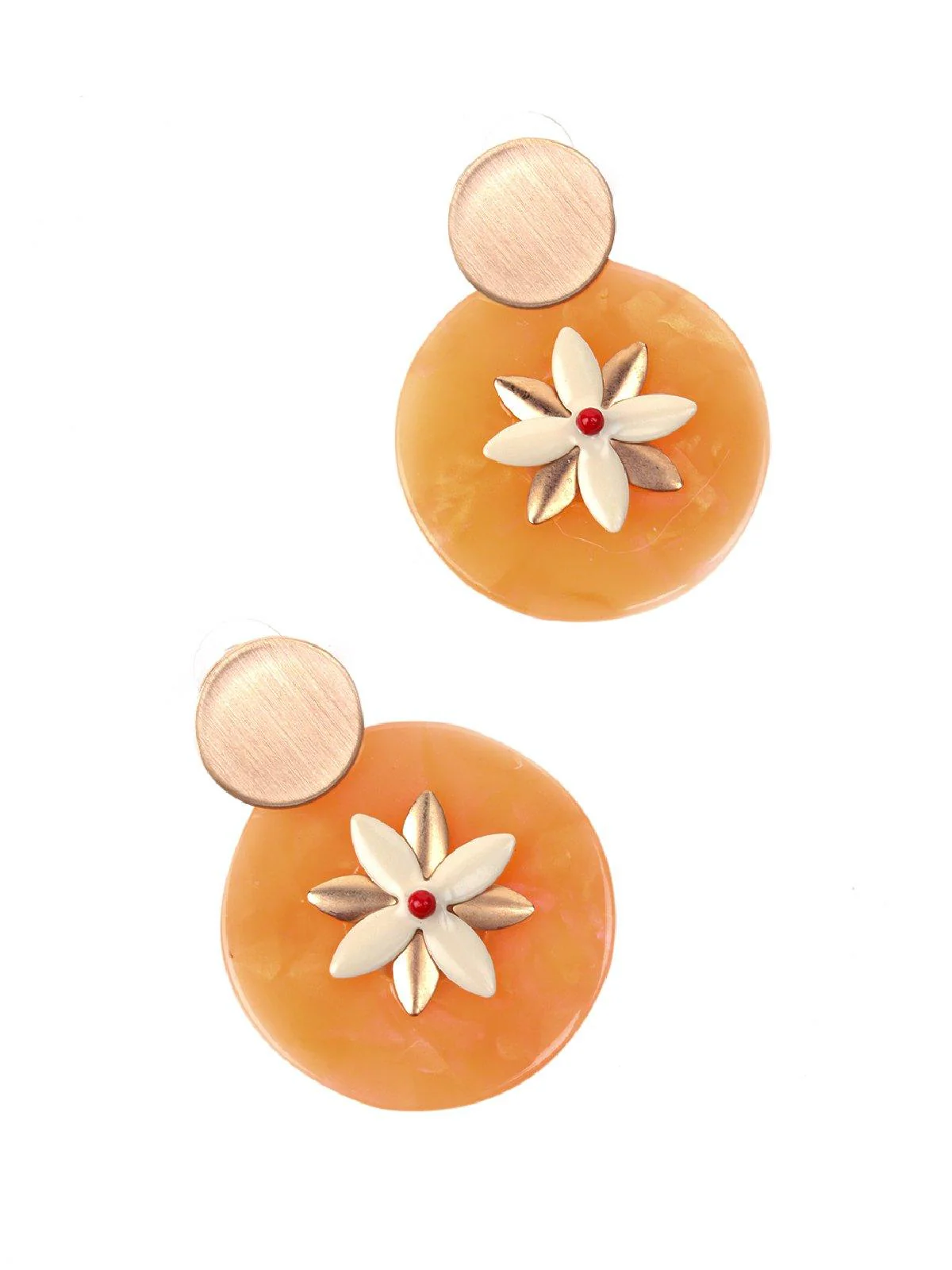 Odette Women Gold Metal Earrings - Image 3