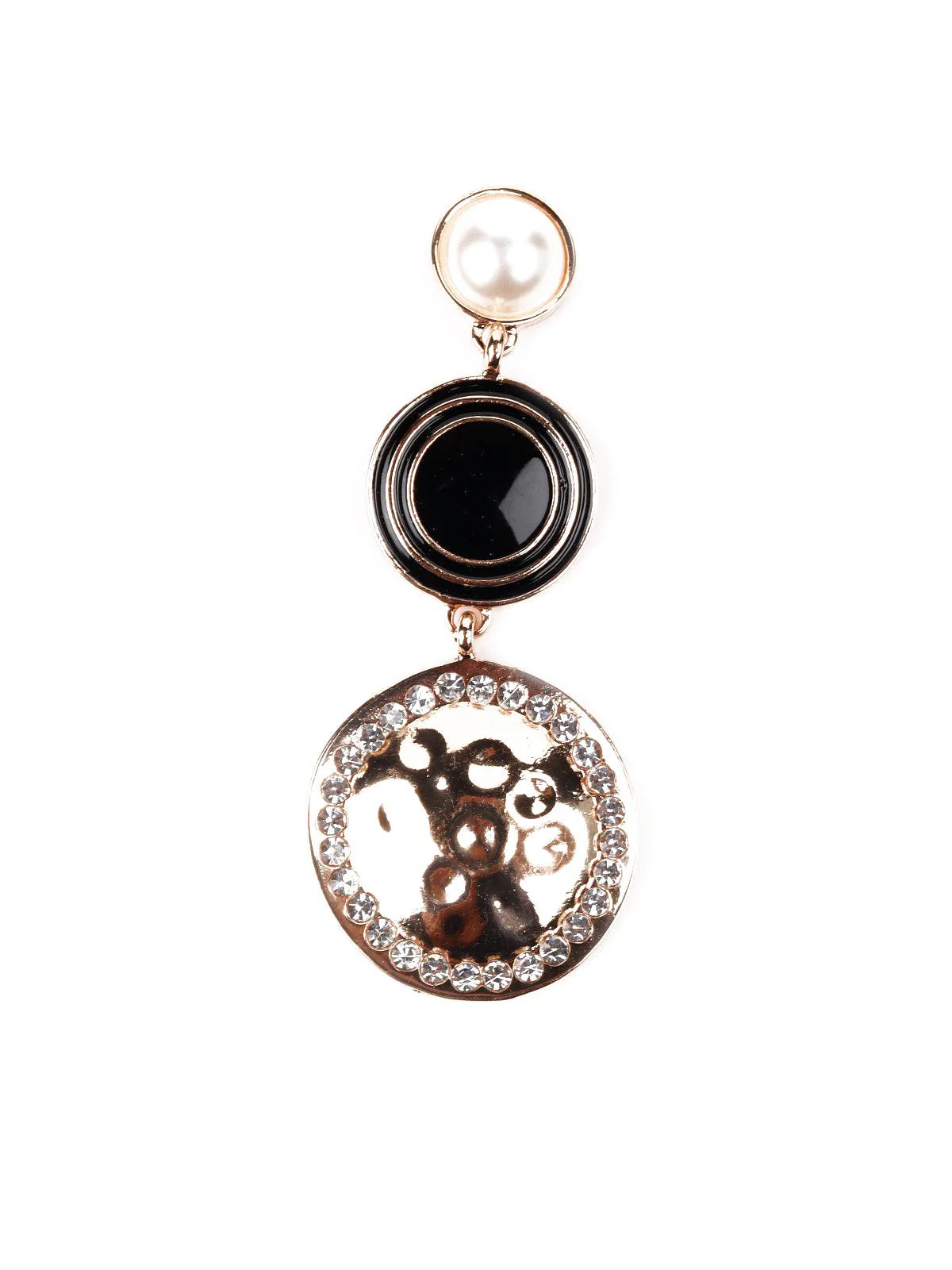 Odette Women Black Metal Earrings - Image 4
