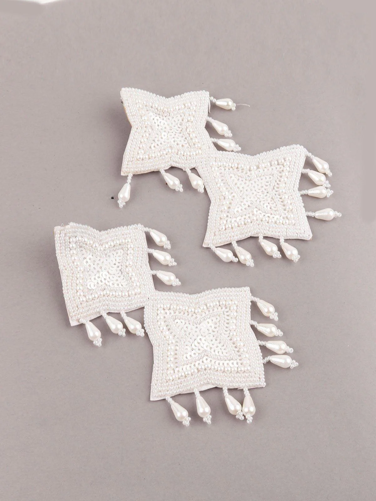 Odette Women White Metalearring - Image 5