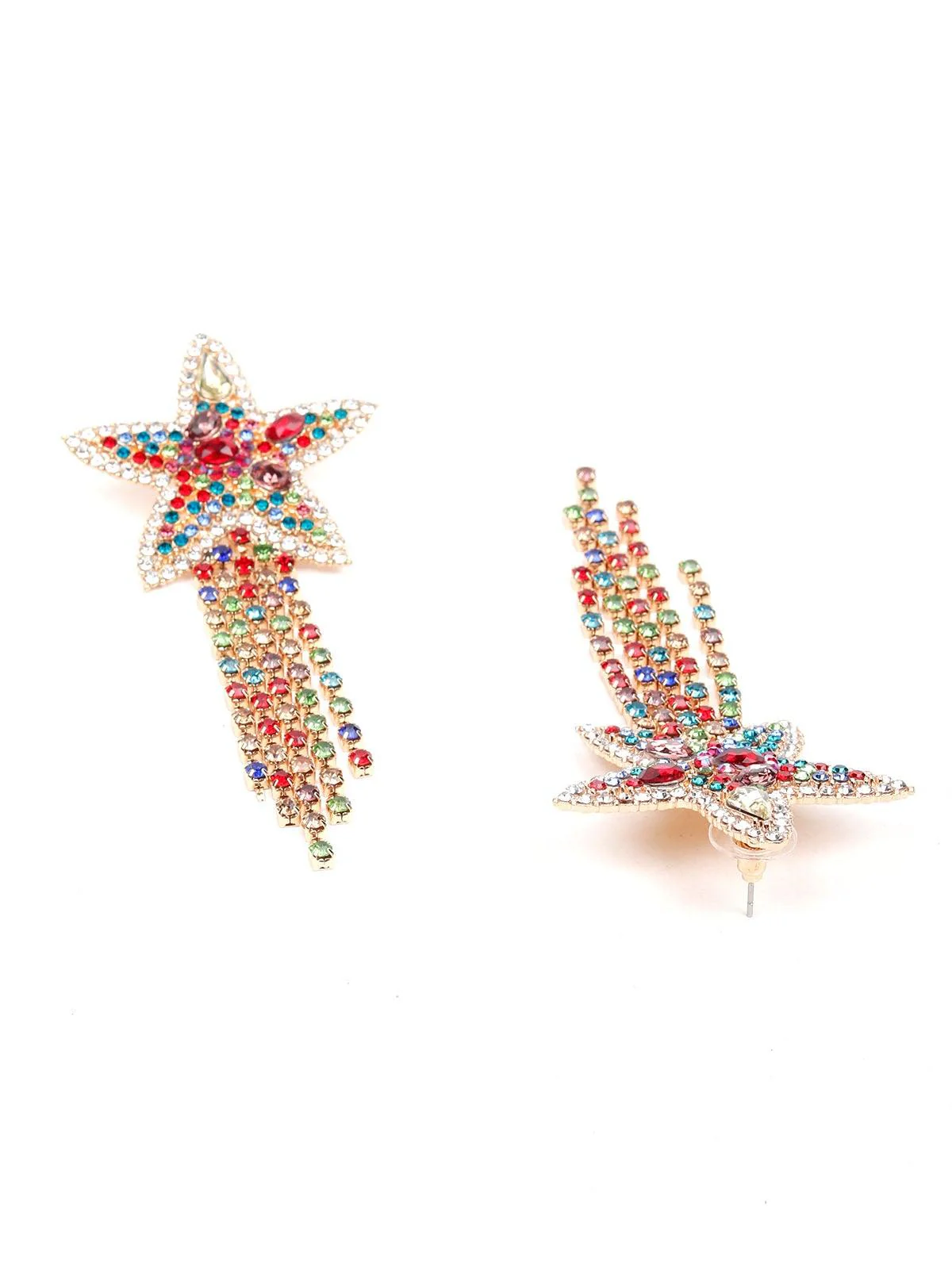 Odette Women Multicolour Metal Earrings - Image 5