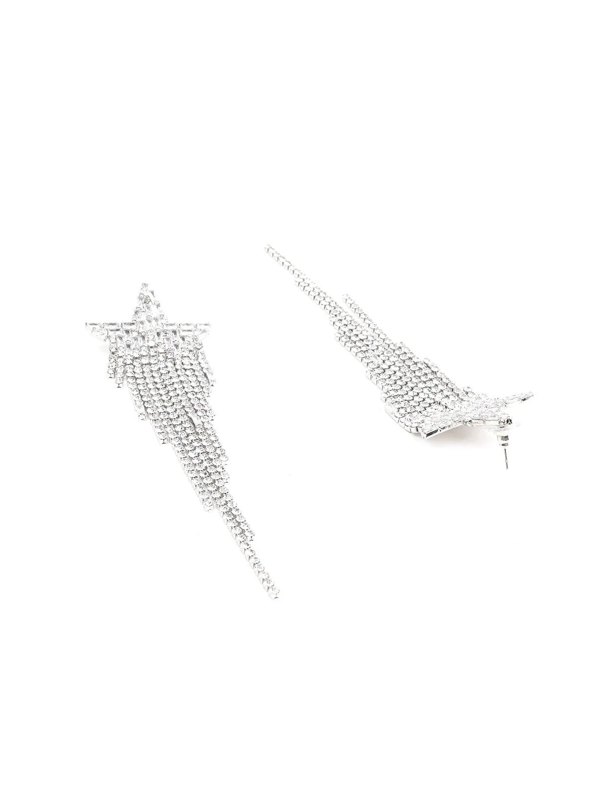 Odette Women Silver Metal Earrings - Image 5