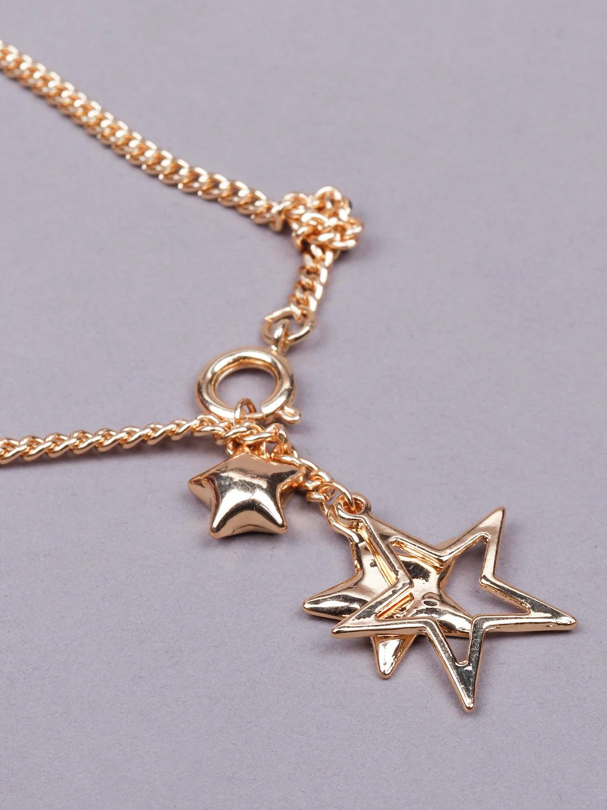 Odette Women Multicolour Metal Two Piece Necklace - Image 7