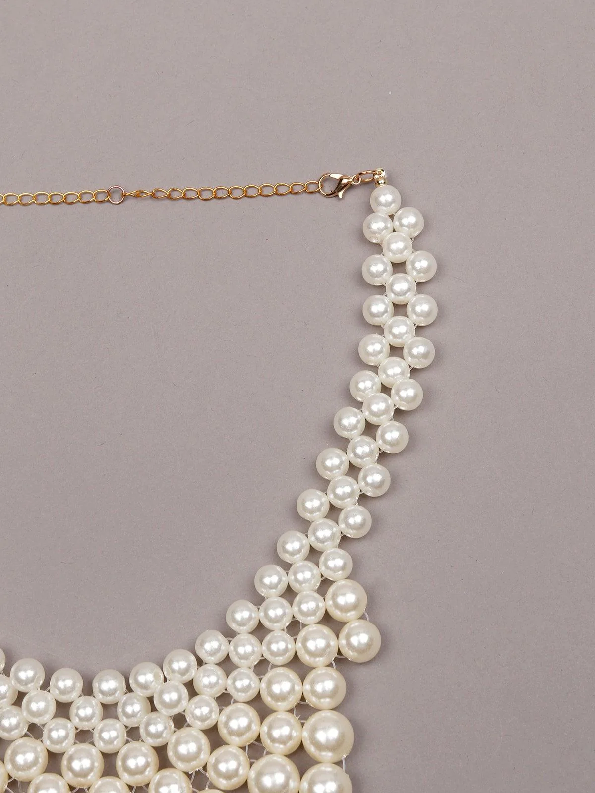 Odette Women White Metal Necklace - Image 4