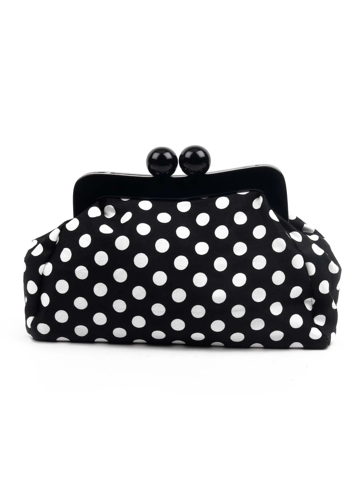 Odette Women Statement Printed Black Convertible Clutch - Image 5