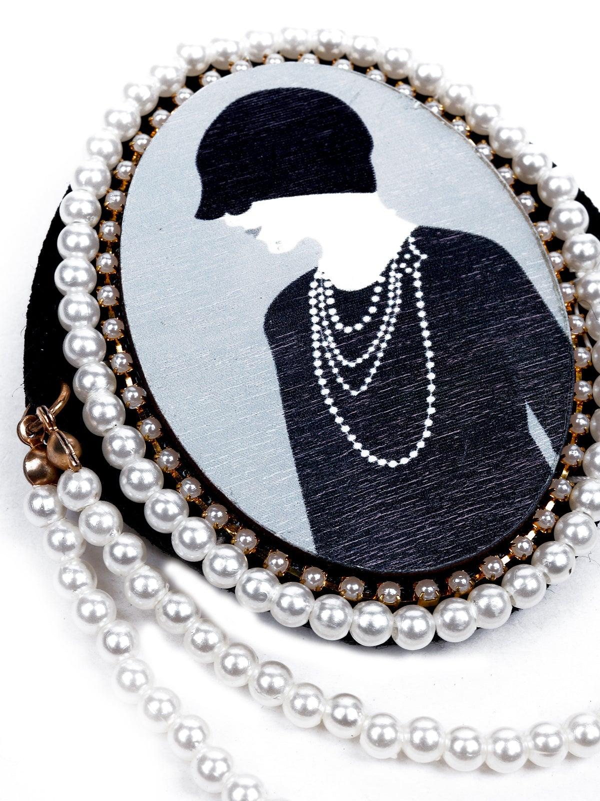 Odette Women White Metal Brooch - Image 5
