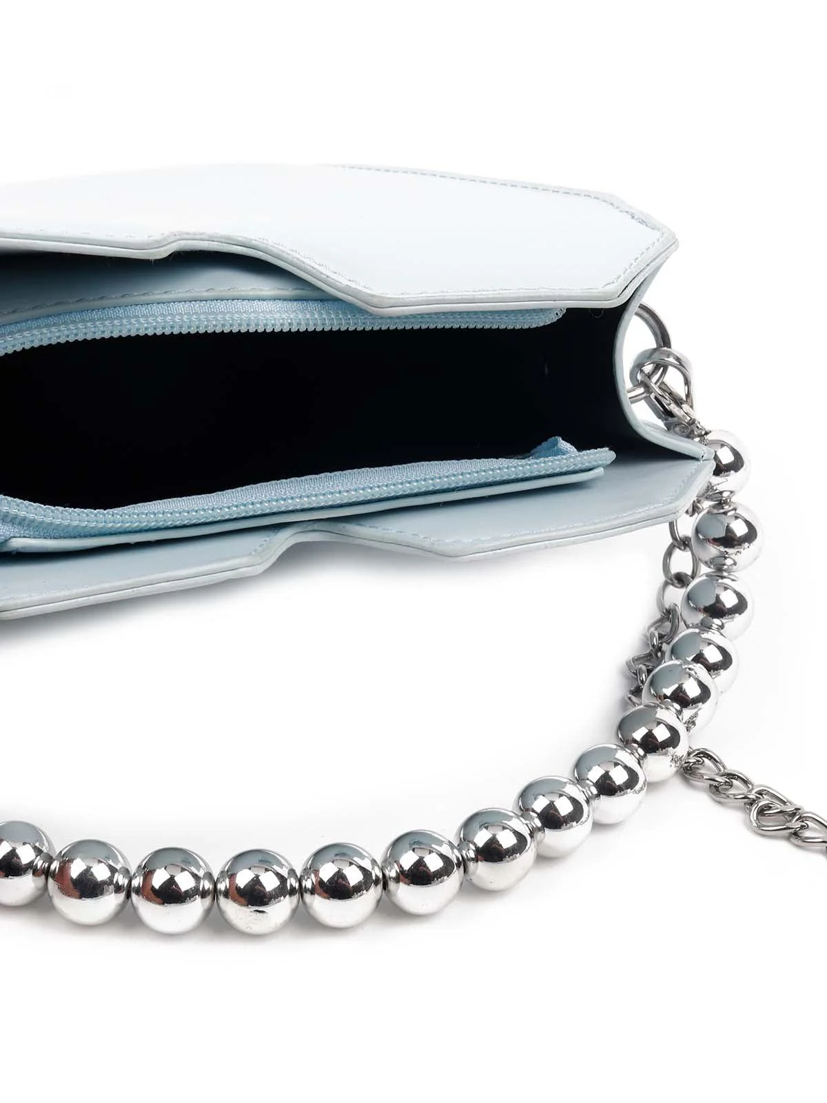 Odette Women Statement Sky Blue Clutch Bag - Image 7