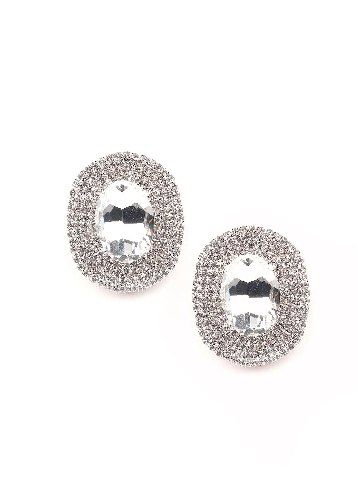 Odette Women Silver Metal Earrings - Image 3