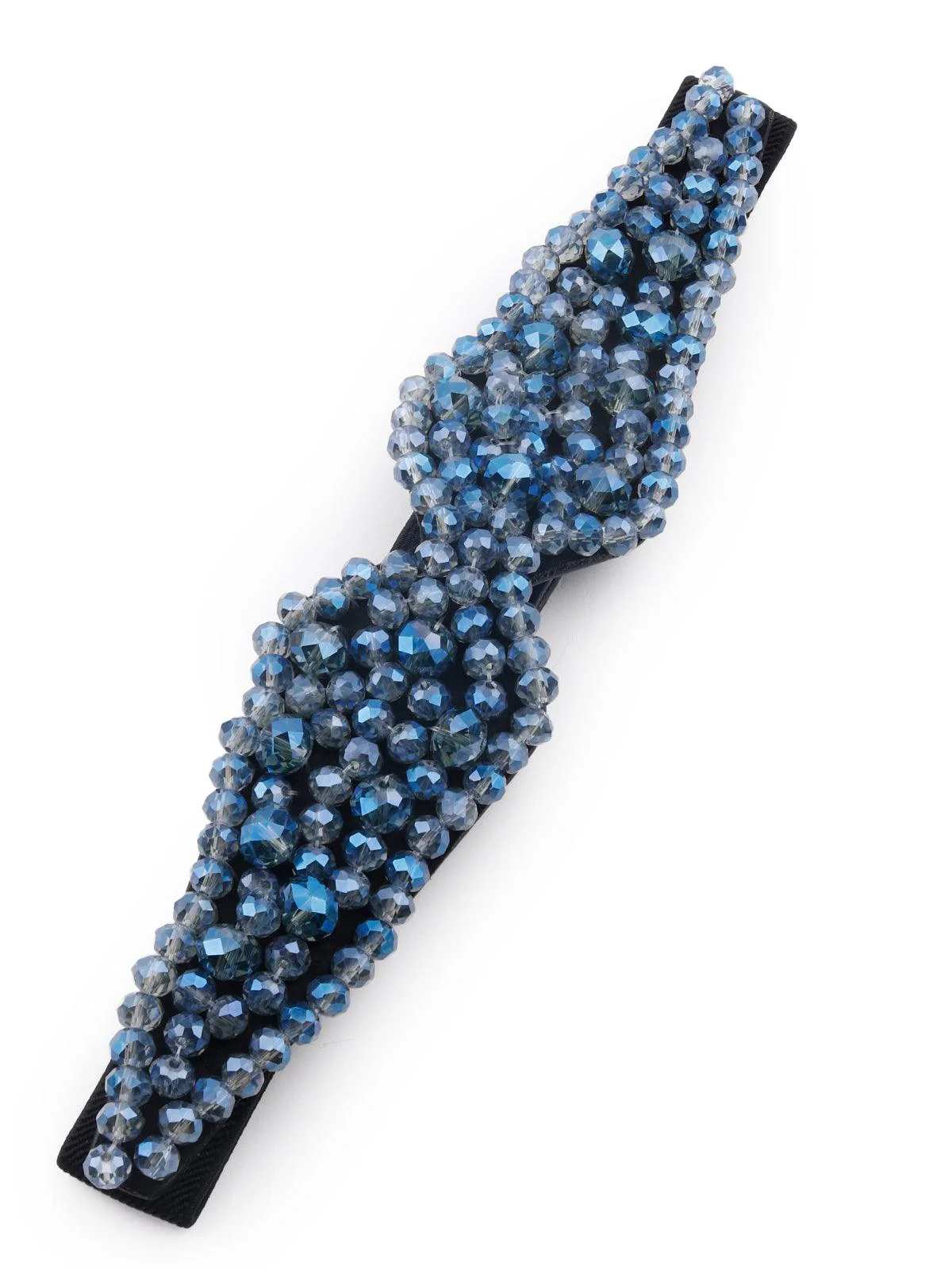 Odette Women Stunning Blue Statement Waist Belt - Image 3