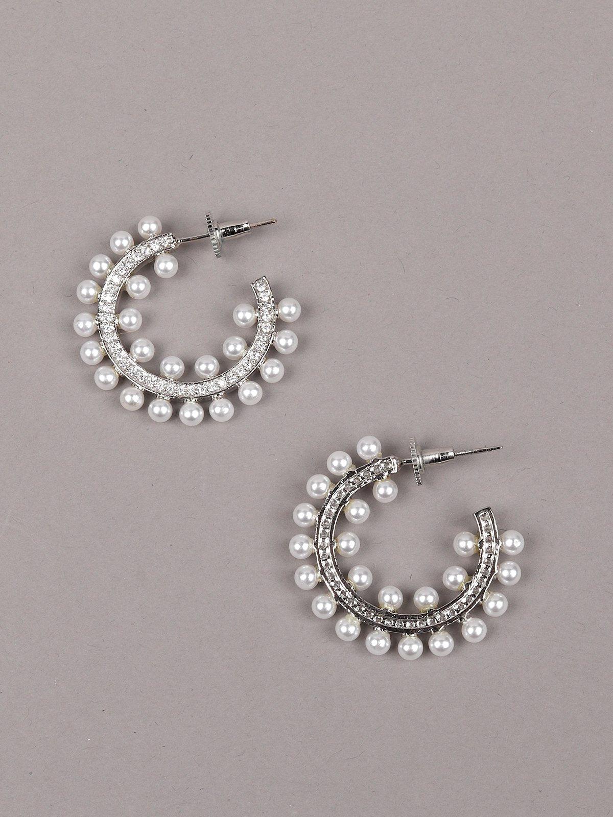 Odette Women Silver Metal Earrings - Image 6