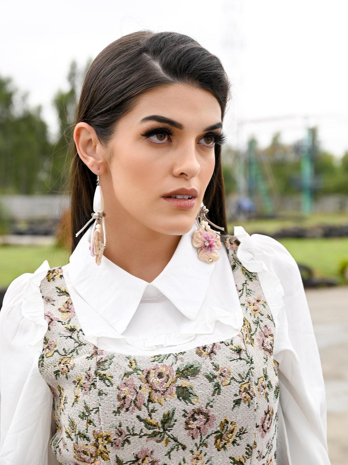 Odette Women Stunning Double Sided Earrings - Image 2